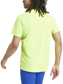 adidas Men's Adizero Esssentials Running T-Shirt, Lucid Lemon - view 2, Lucid Lemon