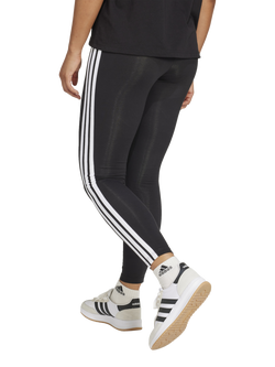 adidas Essentials 3-Stripes Cotton Leggings - view 2, Black/White