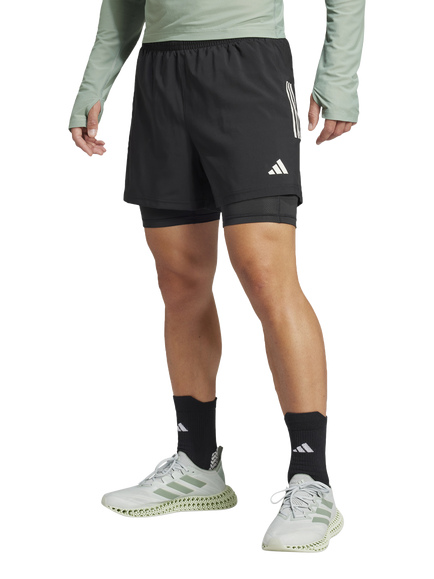 adidas Own the Run Climacool 2-in-1 Shorts, Black, Black