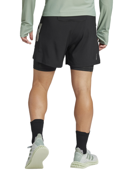 adidas Own the Run Climacool 2-in-1 Shorts, Black - view 2, Black