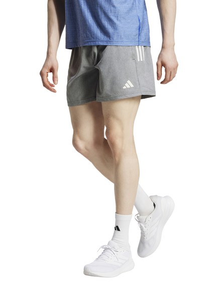 adidas Men's Own The Run Aeroready Shorts, Grey/White
