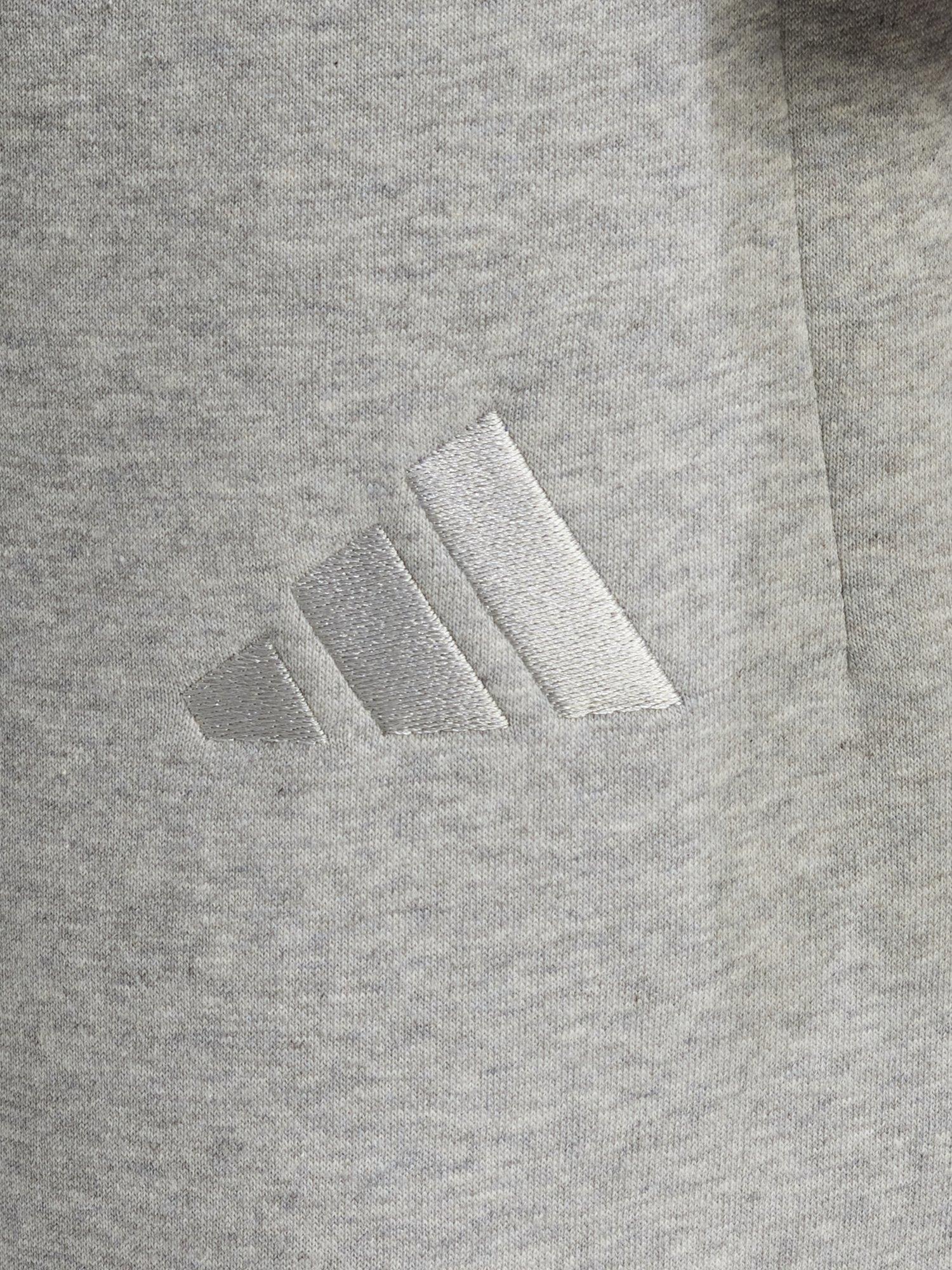 Product image 3 of 6, which shows adidas Men's ALL SZN Fleece Regular Tapered Trousers, Grey Heather, S