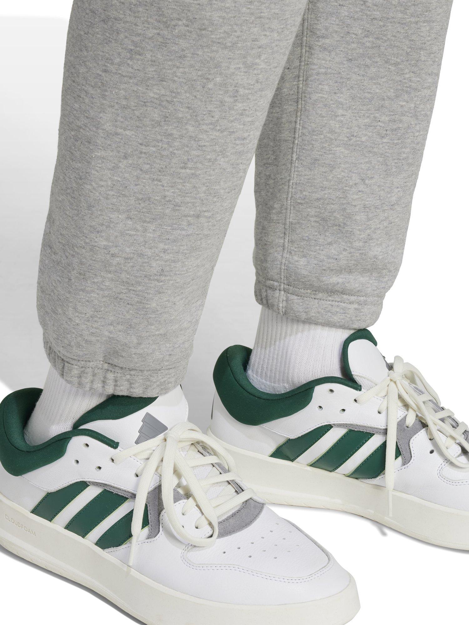 Product image 4 of 6, which shows adidas Men's ALL SZN Fleece Regular Tapered Trousers, Grey Heather, S
