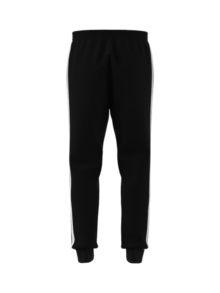 adidas Men's Essential Three Stripes Fleece Trousers, Black/White - view 2, Black/White