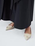 John Lewis Beau Leather Bow Ballerina Pumps