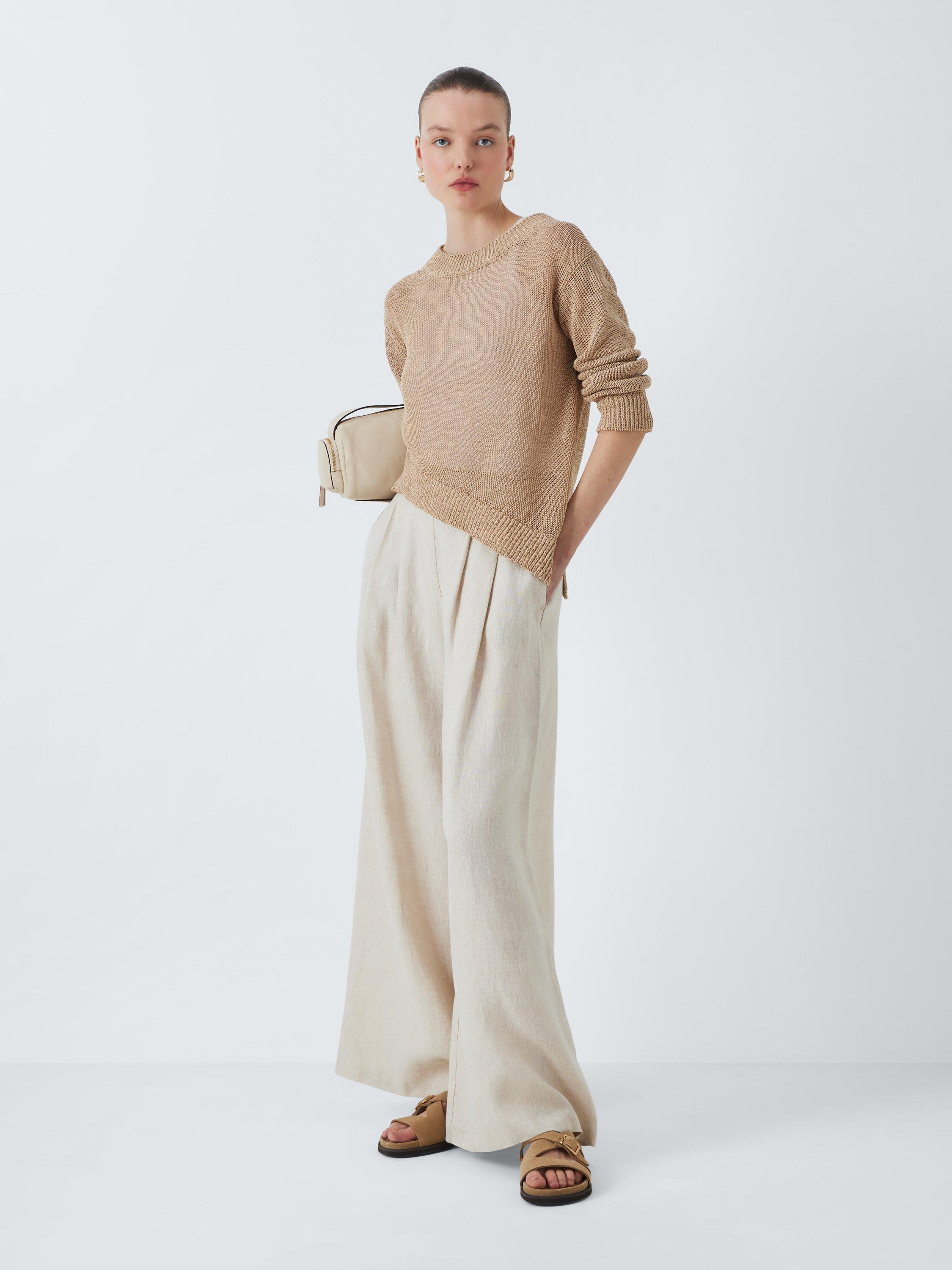 Product image 6 of 6, which shows John Lewis Lewes Suede Asymmetric Strap Footbed Buckle Sandals, Taupe, 3