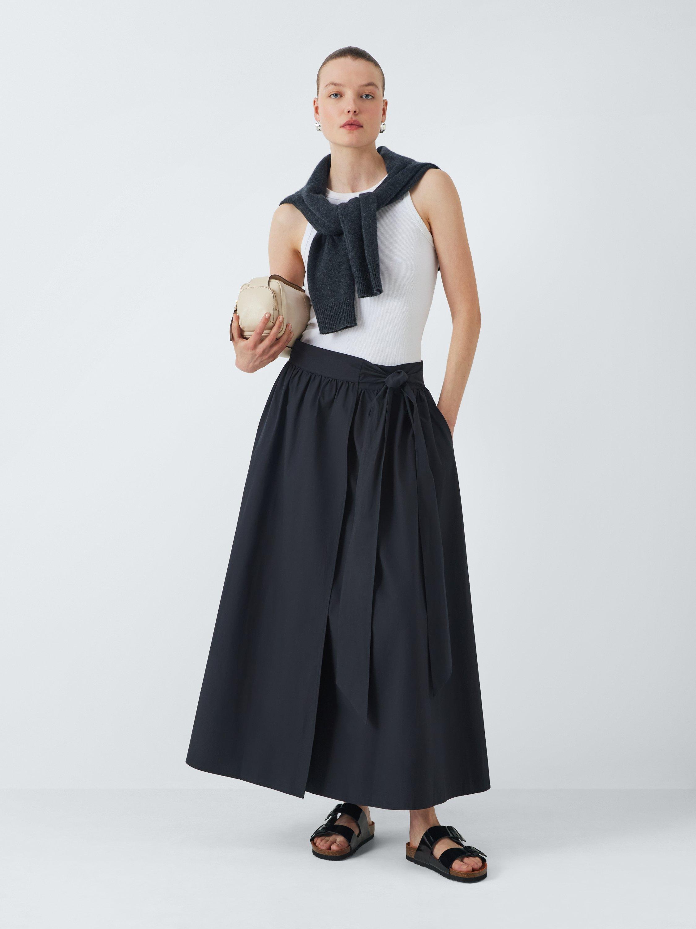 Product image 6 of 6, which shows John Lewis Lolly Leather Double Buckle Footbed Sandals, Black, 3