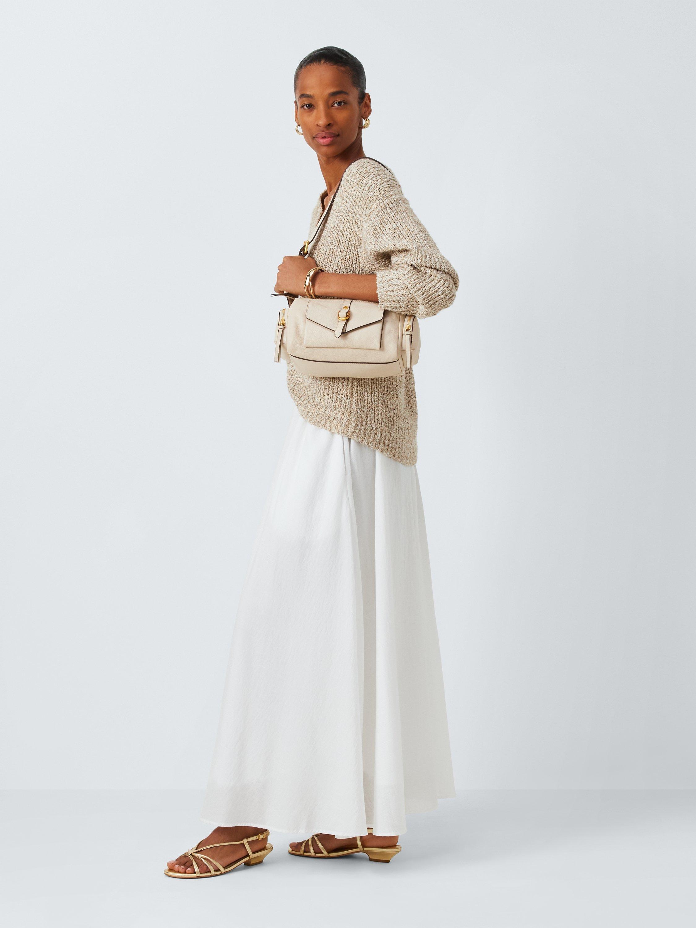 Product image 6 of 6, which shows John Lewis Montana Leather Strappy Sandals, Gold, 3