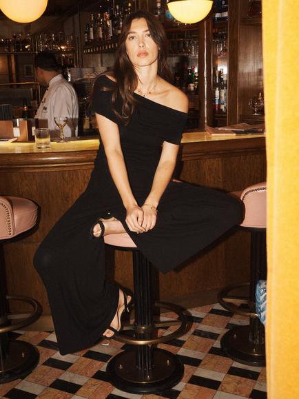 NRBY Pippi Jersey Wide Leg Trousers, Black - view 2, Black