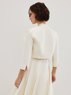 Phase Eight Ariel Bolero Jacket, Ivory - view 2, Ivory