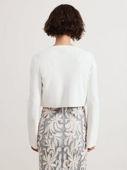 Phase Eight Yasmin Fluted Sleeve Cardigan - view 2, White