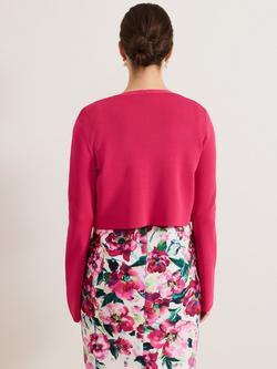 Phase Eight Yasmin Fluted Sleeve Cardigan - view 2, Pink