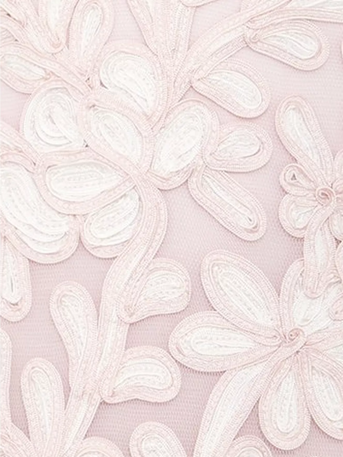Phase Eight Annika Tapework Lace Dress, Pale Pink