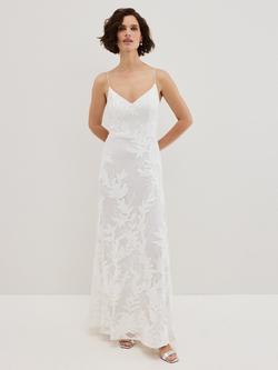 Phase Eight Arabella Embroidered Maxi Wedding Dress, Ivory, Ivory