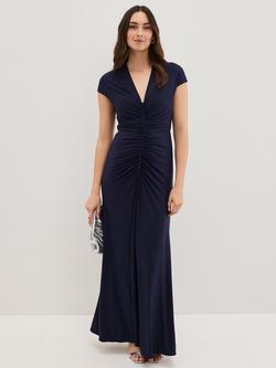 Phase Eight Daisy Open Back Dress, Navy, Navy