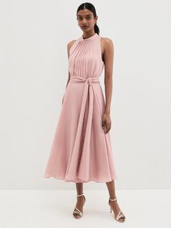 Phase Eight Lucinda Pleat Dress, Pink, Pink