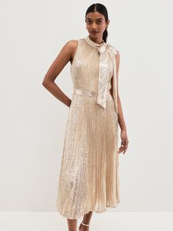 Phase Eight Sammy Sequin Dress, Silver - view 2, Silver