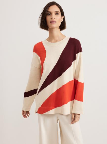 Phase Eight Bettie Swirl Jumper, Multi, Multi
