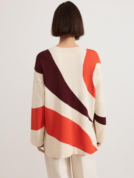Phase Eight Bettie Swirl Jumper, Multi - view 2, Multi