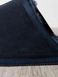Chelsea Peers Suede Sheepskin Mule Slippers, Navy