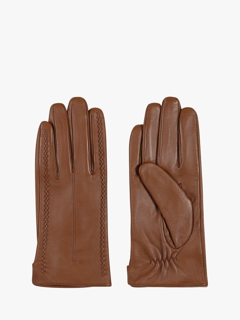 Tan leather gloves online