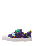 Clarks Kids' Foxing Mix Charlie & The Chocolate Factory Trainers, Purple Canvas