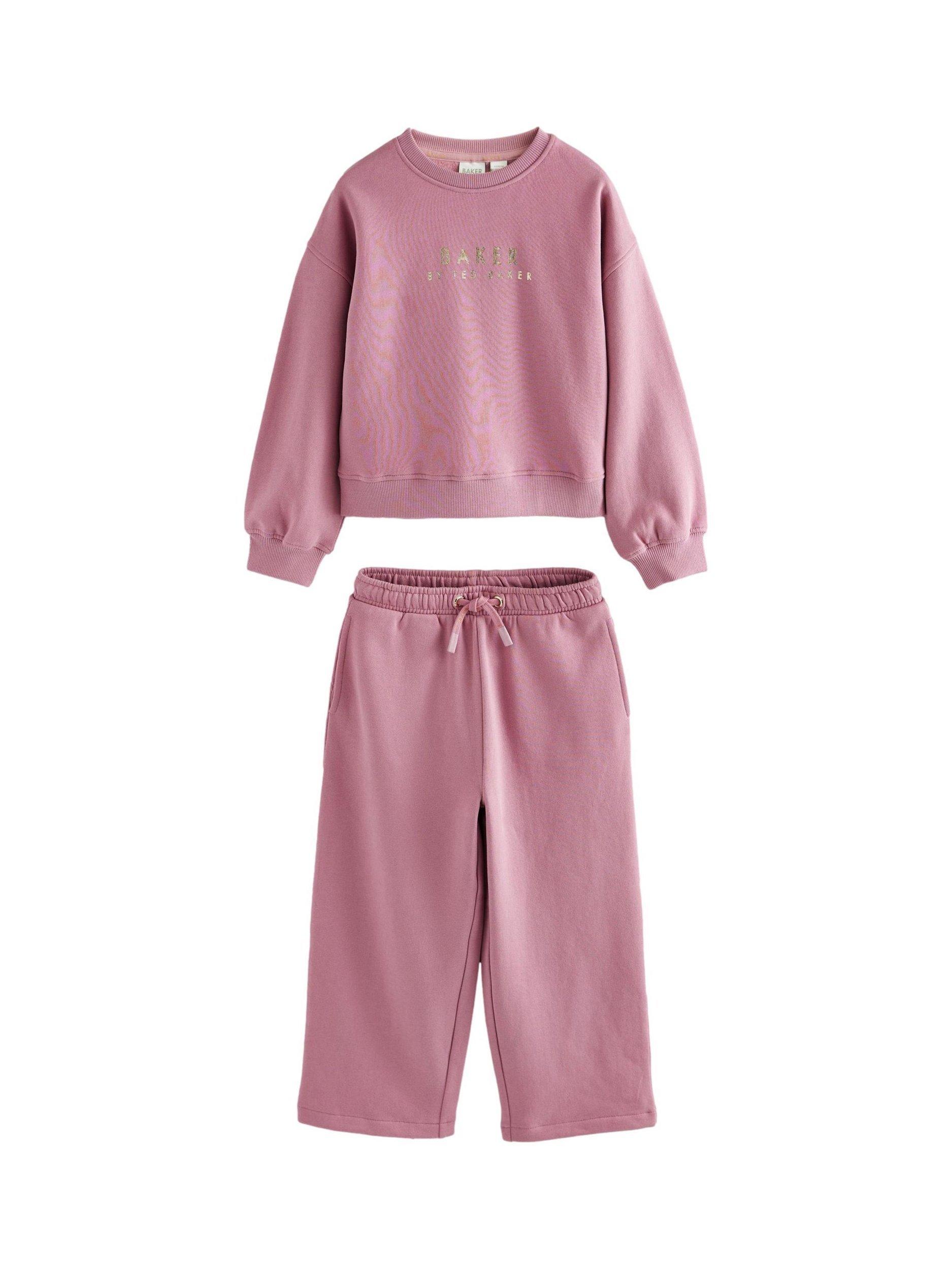 Ted Baker Kids' Sweatshirt and Joggers Set, Pink