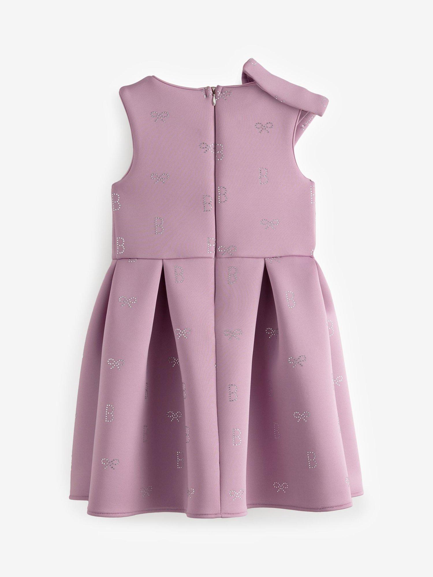 Product image 5 of 7, which shows Ted Baker Kids' Scuba Statement Bow Dress, Pink, 4 years