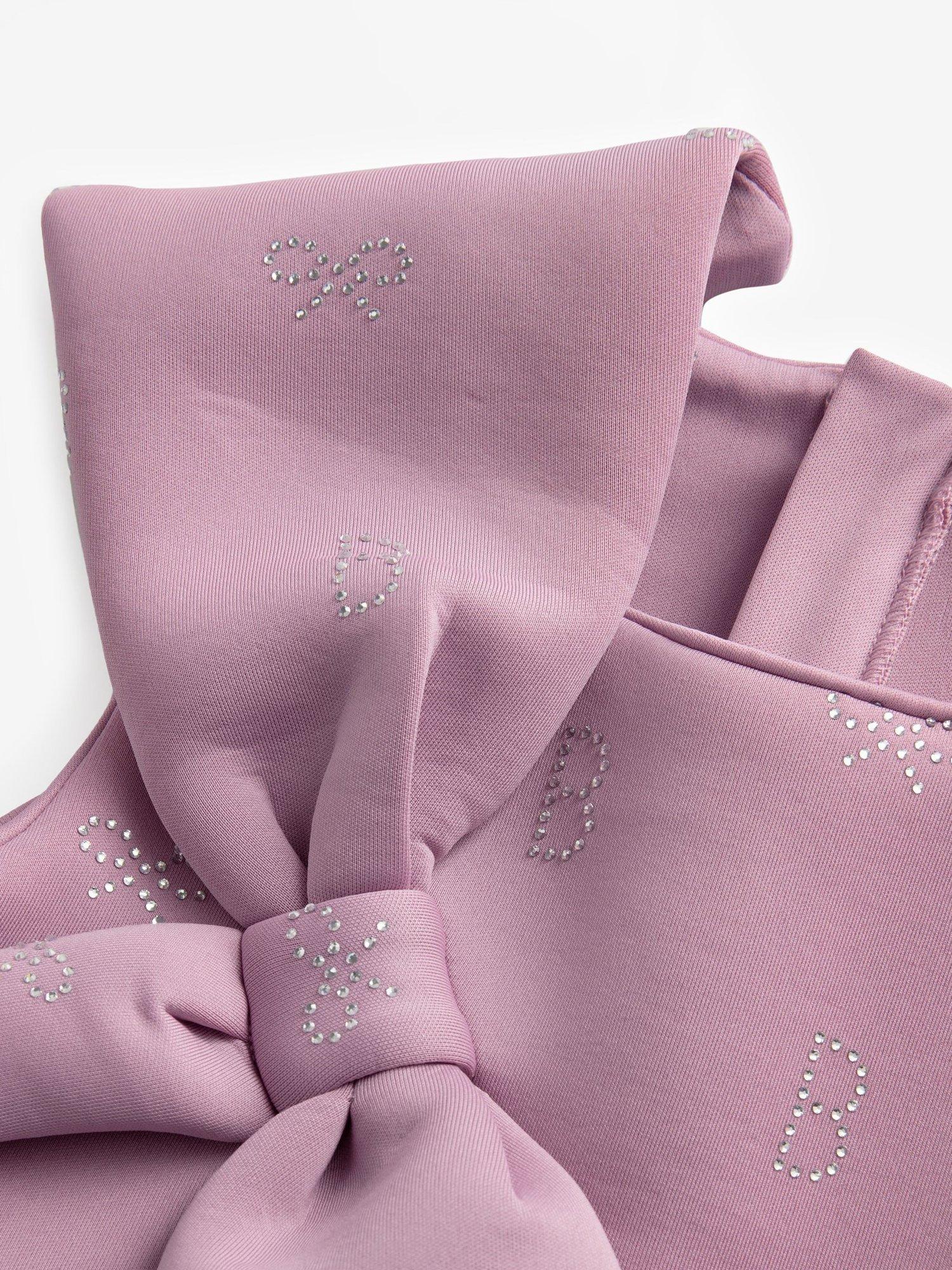 Product image 6 of 7, which shows Ted Baker Kids' Scuba Statement Bow Dress, Pink, 4 years