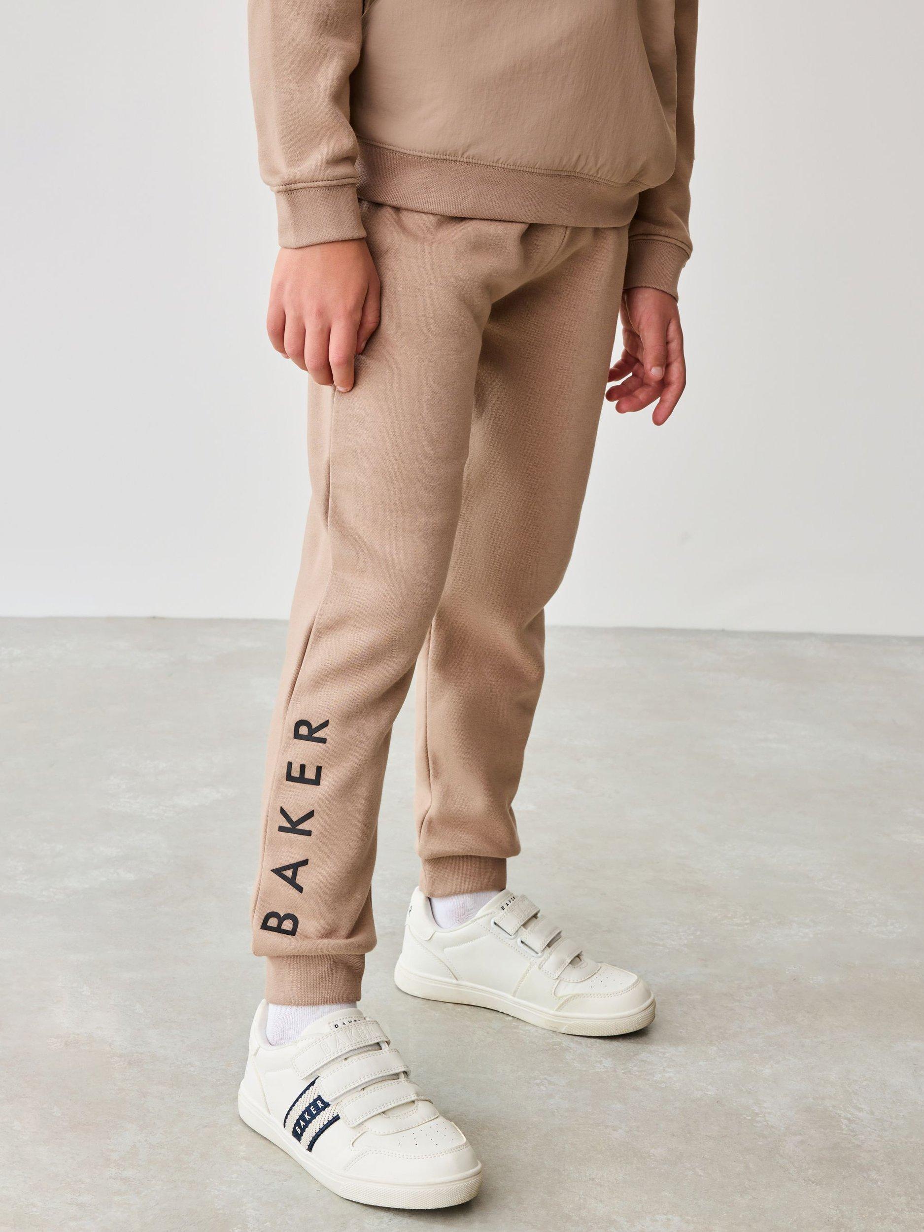 Product image 3 of 10, which shows Ted Baker Kids' Hoodie & Joggers Set, Tan Brown, 8 years