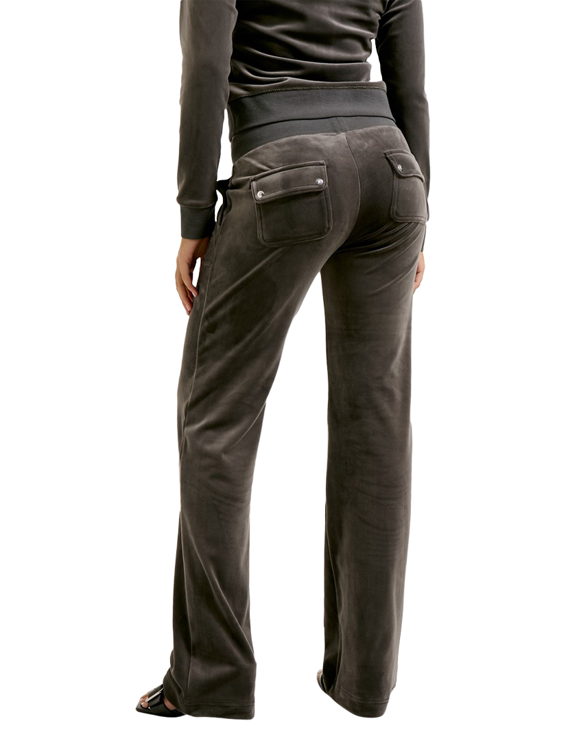 Product image 1 of 2, which shows Juicy Couture Layla Velour Tracksuit Bottoms, Black, S