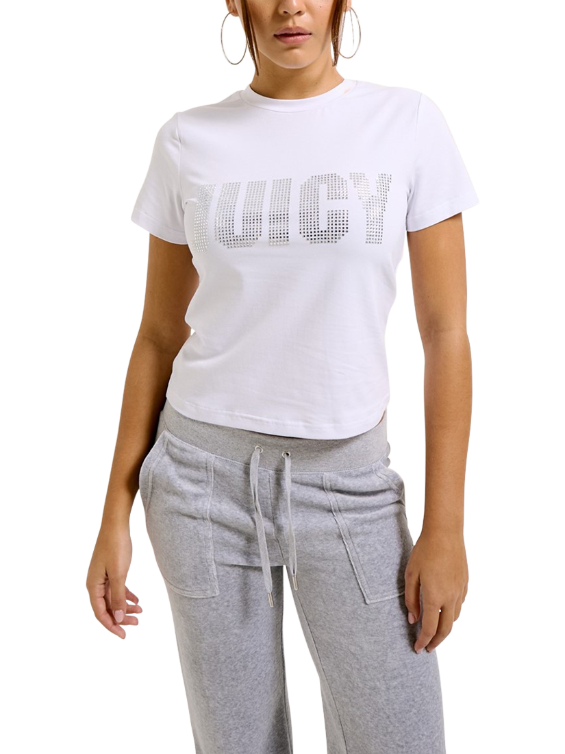 Product image 1 of 3, which shows Juicy Couture Impact Logo T-Shirt, White, S