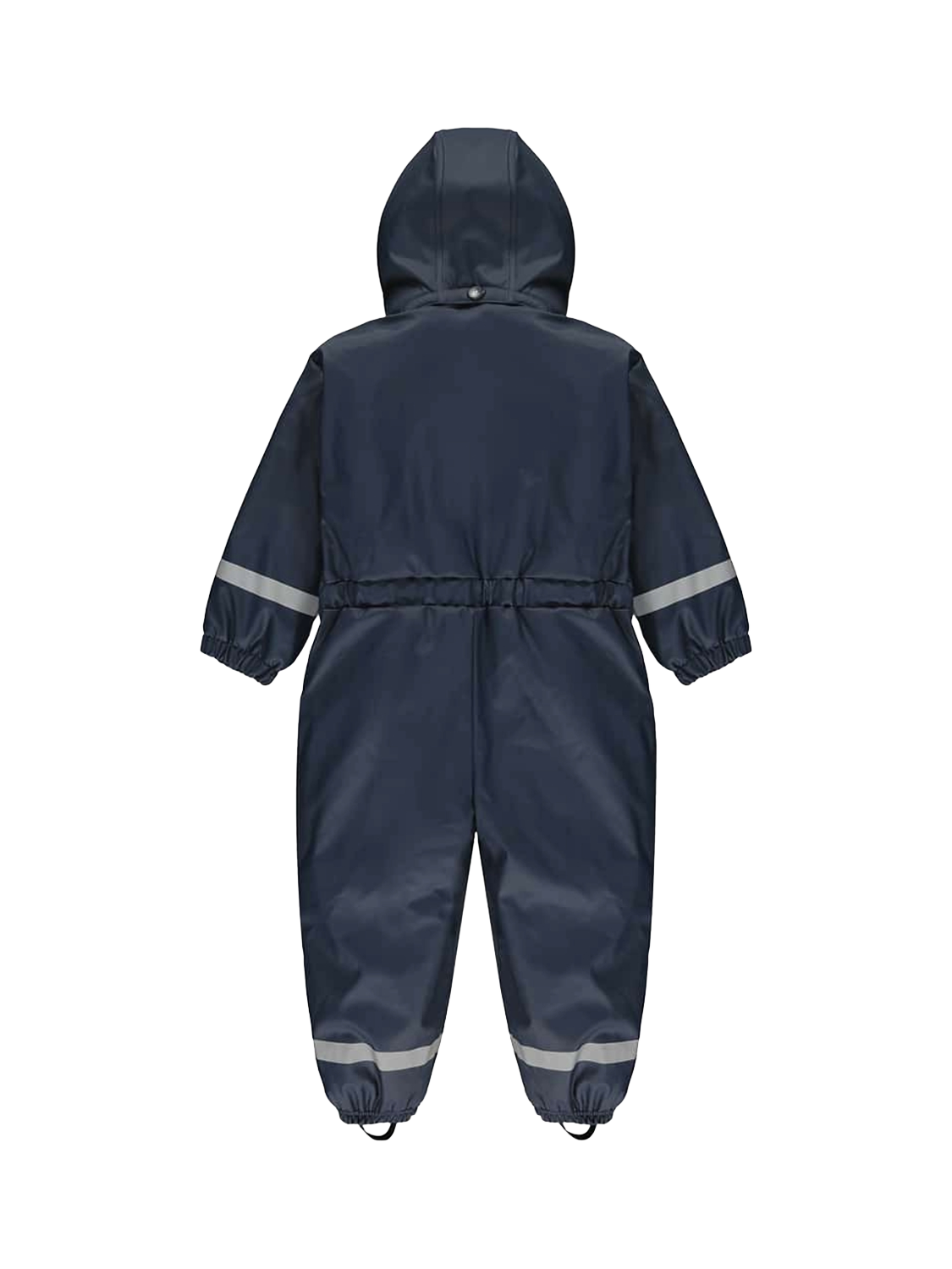 Product image 4 of 4, which shows Muddy Puddles Kids' Waterproof Fleece Lined Puddle Suit, Navy Blue, 6-12 months