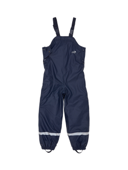 Muddy Puddles Kids' Waterproof Dungarees, Navy Blue