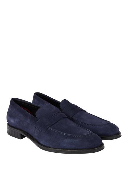 Paul Smith Pierce Suede Loafers, Navy - view 2, Navy