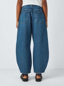 AND/OR Relaxed Barrel Leg Jeans - view 2, Mid Blue