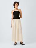 John Lewis ANYDAY Colour Block Bandeau Dress, Monochrome