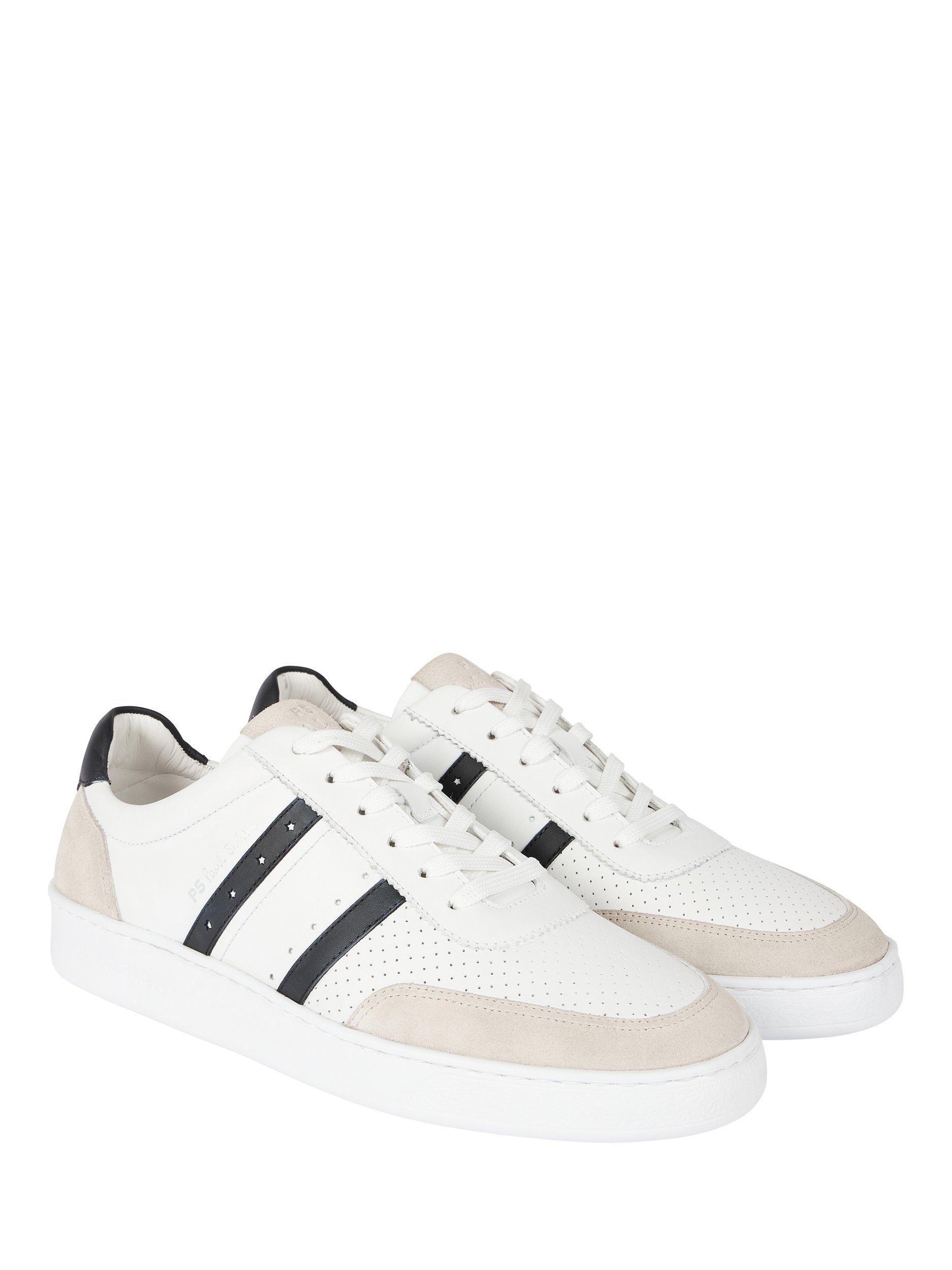 Product image 2 of 5, which shows Paul Smith Birch Leather Trainers, White, 9