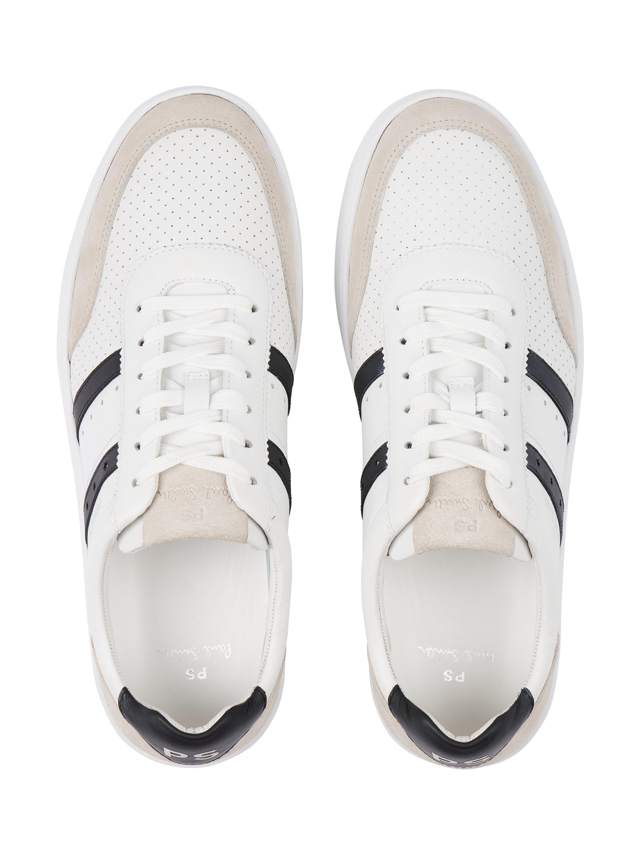 Product image 5 of 5, which shows Paul Smith Birch Leather Trainers, White, 9