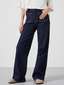 HUSH Rowan Flared Jeans, Blue Rinse Wash