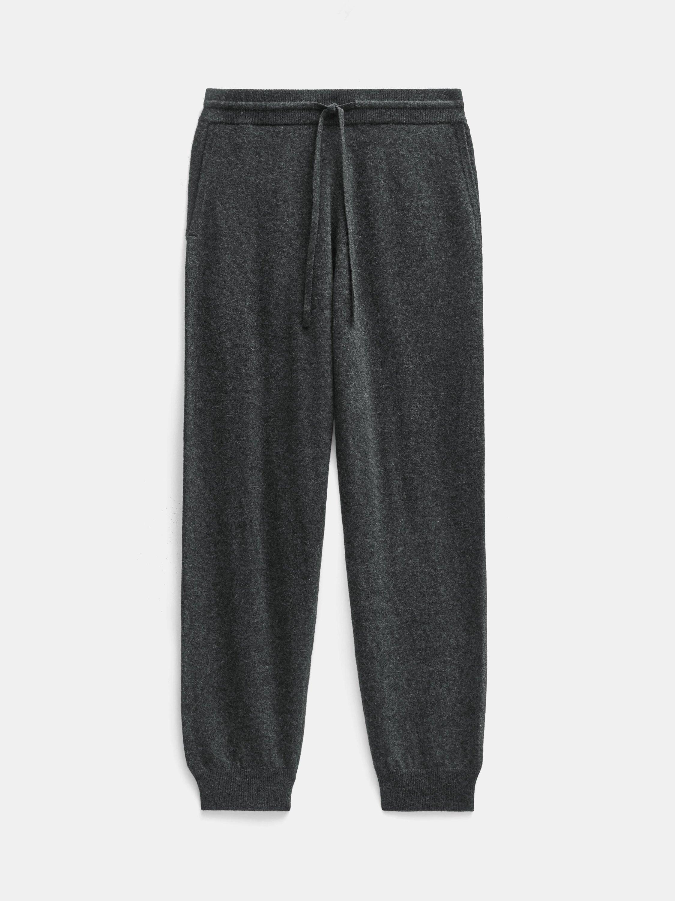 Product image 4 of 5, which shows HUSH Daisy Pure Merino Wool Joggers, Charcoal Grey Marl, XXS