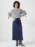 HUSH Harrison Pintuck Jersey Skirt