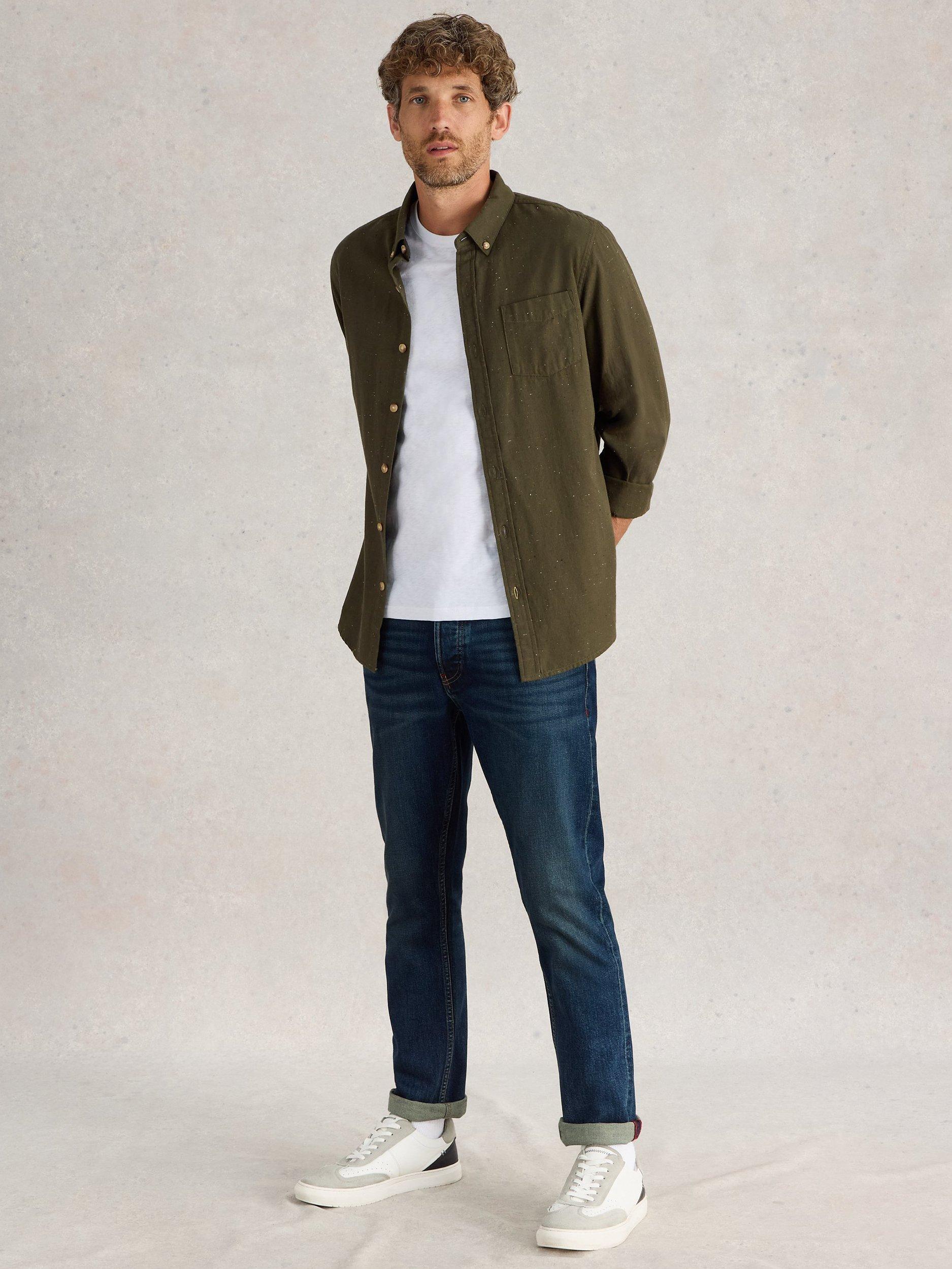 Product image 1 of 7, which shows White Stuff Eastwood Slim Fit Jeans, Dark Blue, 30S