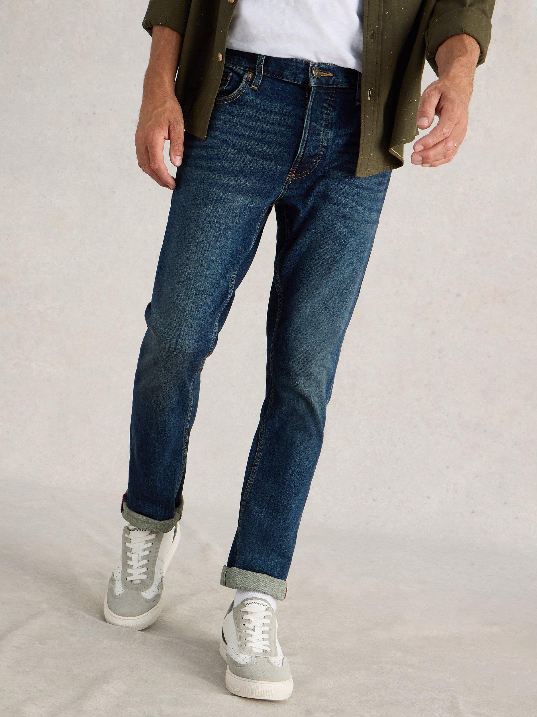 Product image 4 of 7, which shows White Stuff Eastwood Slim Fit Jeans, Dark Blue, 30S