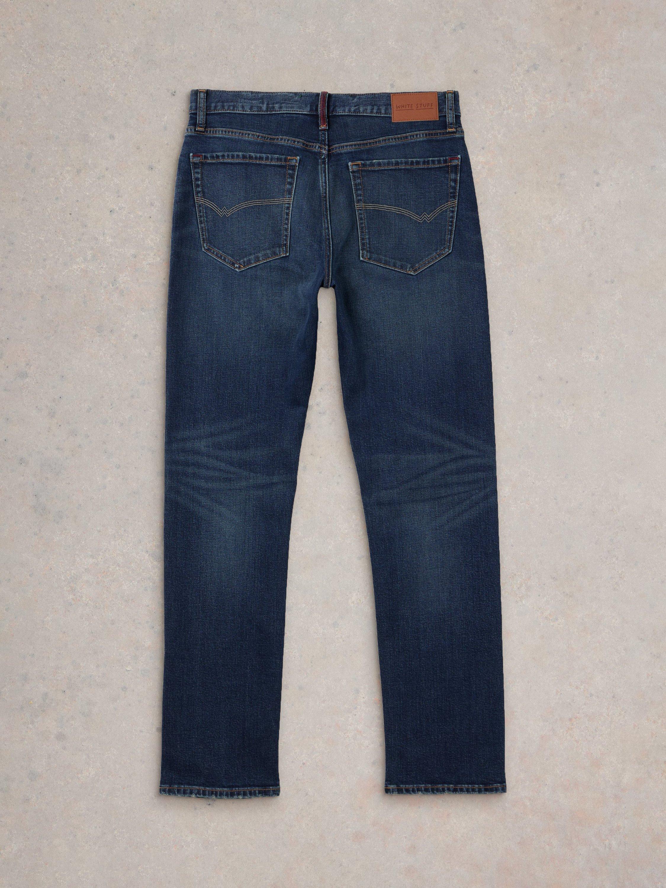 Product image 7 of 7, which shows White Stuff Eastwood Straight Fit Jeans, Mid Blue, 30S