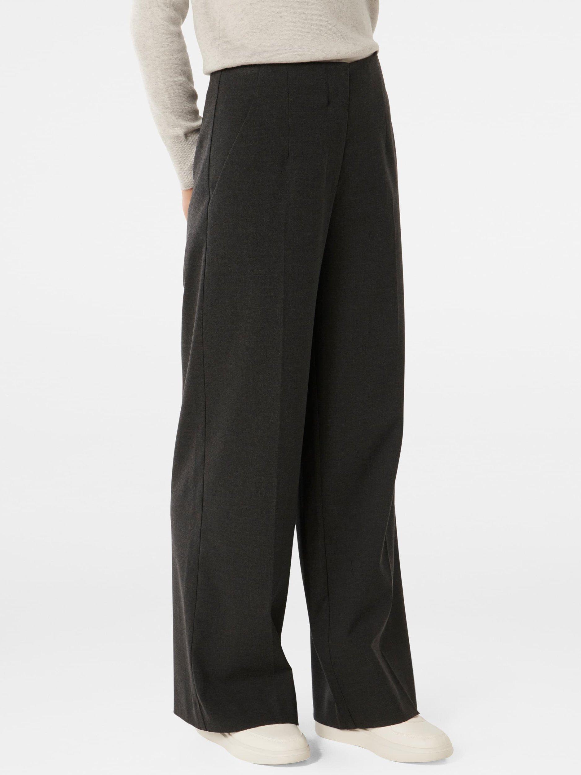 Product image 3 of 5, which shows Forever New Frieda High Waist Wide Leg Trousers, Charcoal, 6