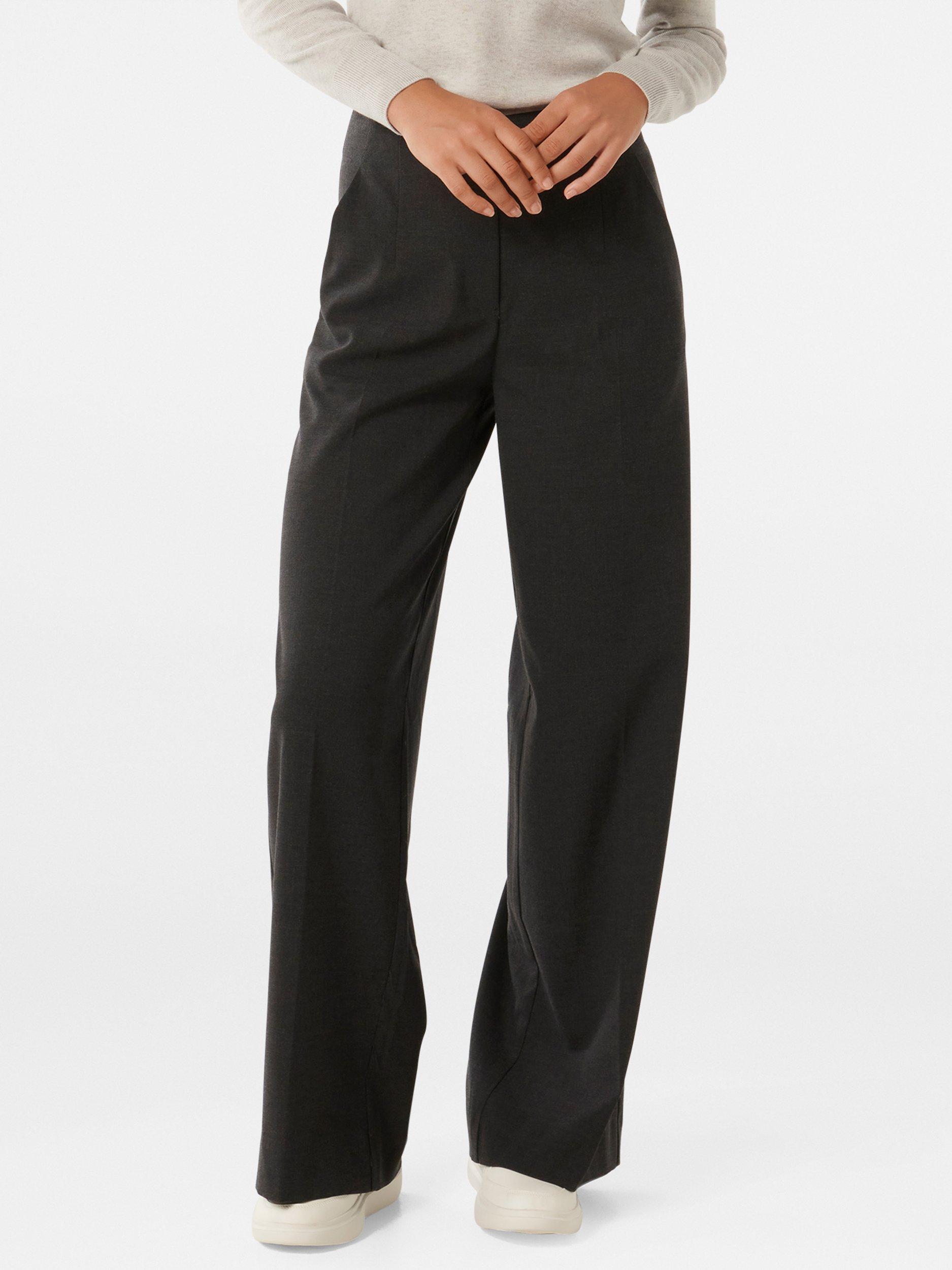Product image 5 of 5, which shows Forever New Frieda High Waist Wide Leg Trousers, Charcoal, 6