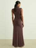 Reiss Daniella Sleeveless Ruched Maxi Dress