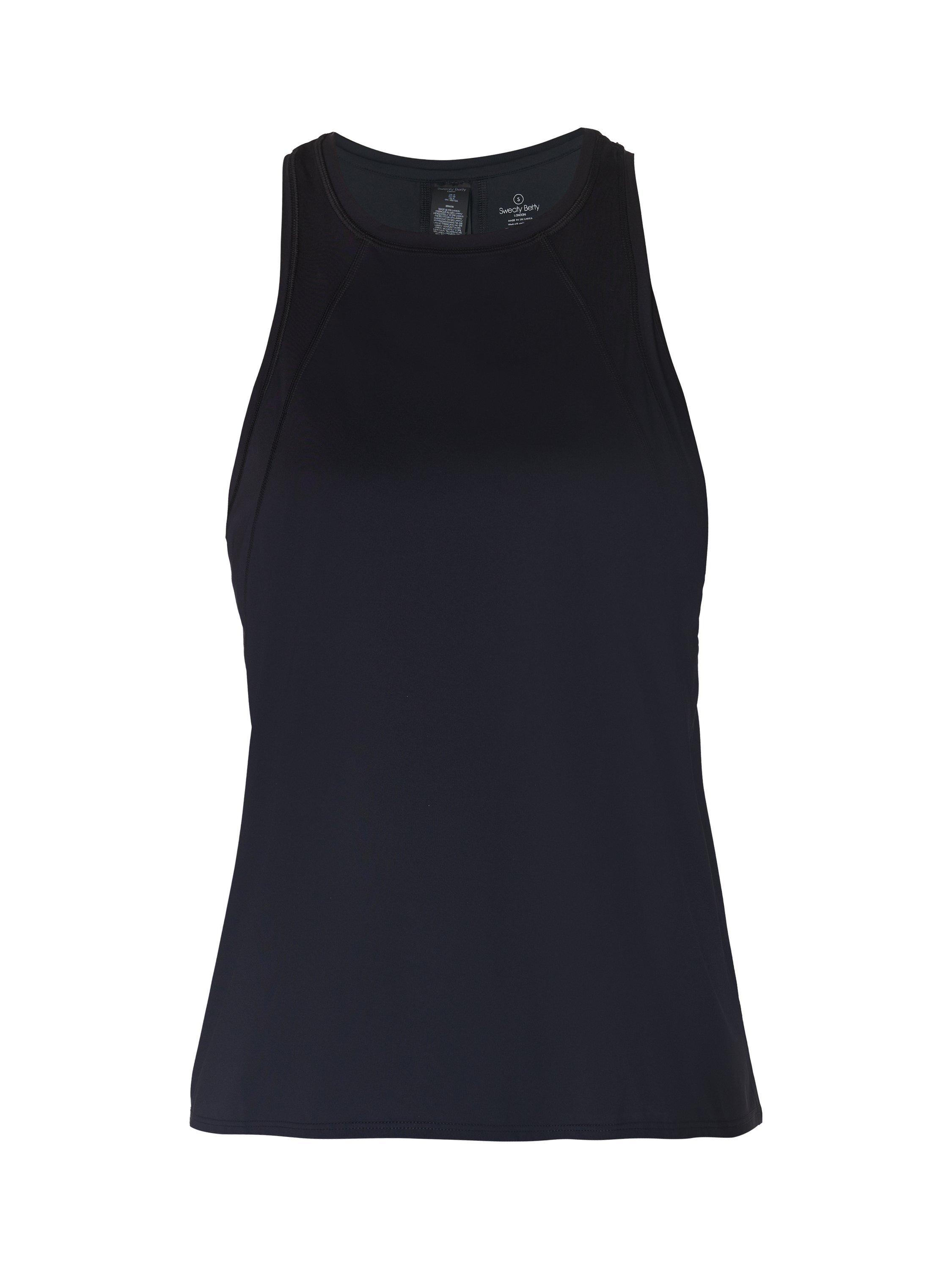 Product image 8 of 8, which shows Sweaty Betty Pace Run Tank Top, Black, XXS