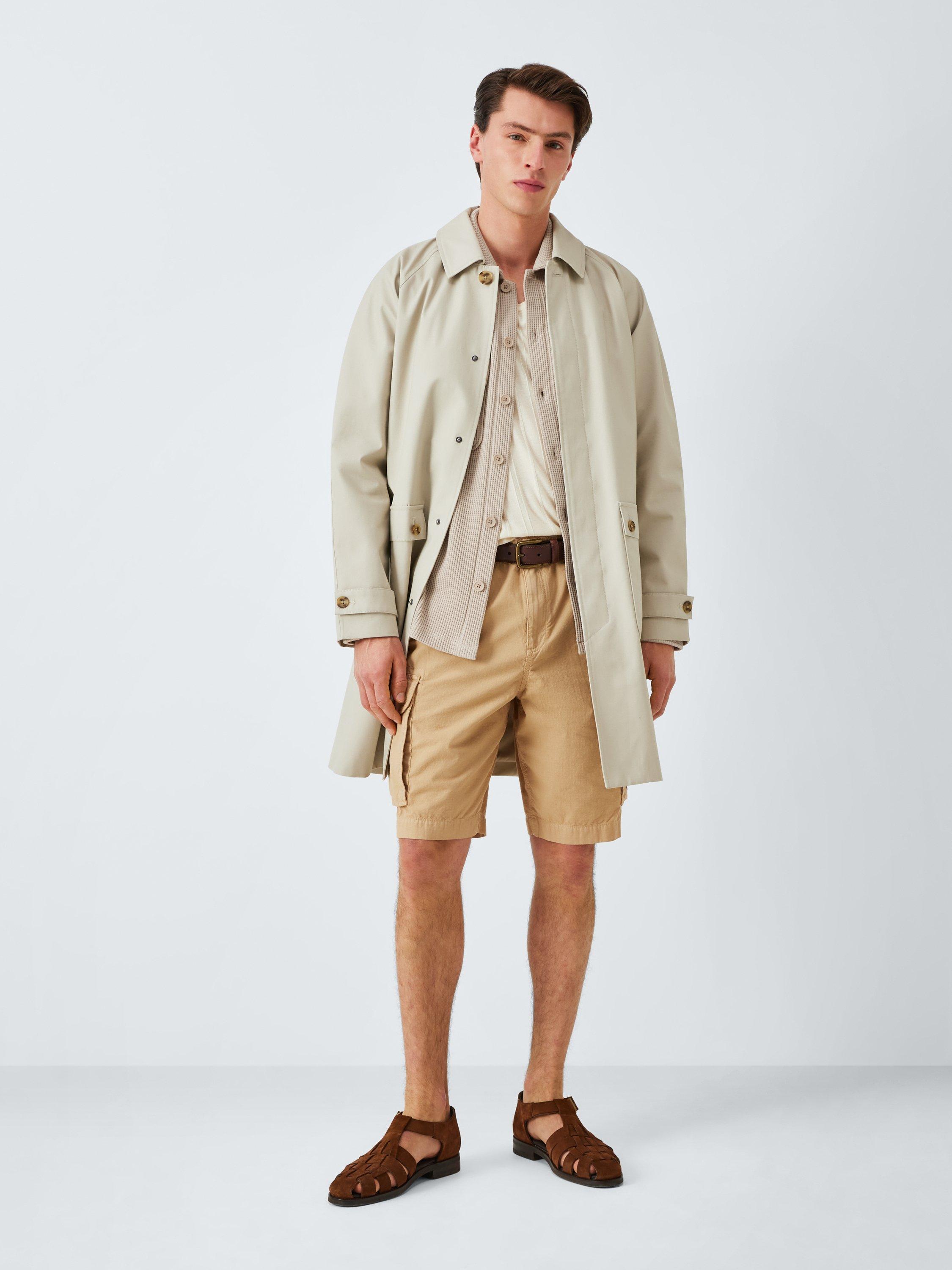 Product image 3 of 6, which shows John Lewis Cotton Jersey Waffle Overshirt, Plaza Taupe, M